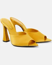 Saint Laurent Sandali Suite 105 in crêpe di raso Giallo