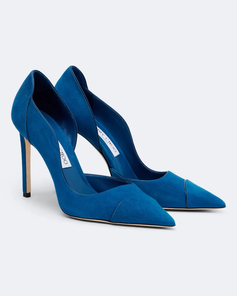 Jimmy Choo Pumps Brigitte in suede Blu