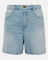 Frame Denim Shorts di jeans a vita alta Blu