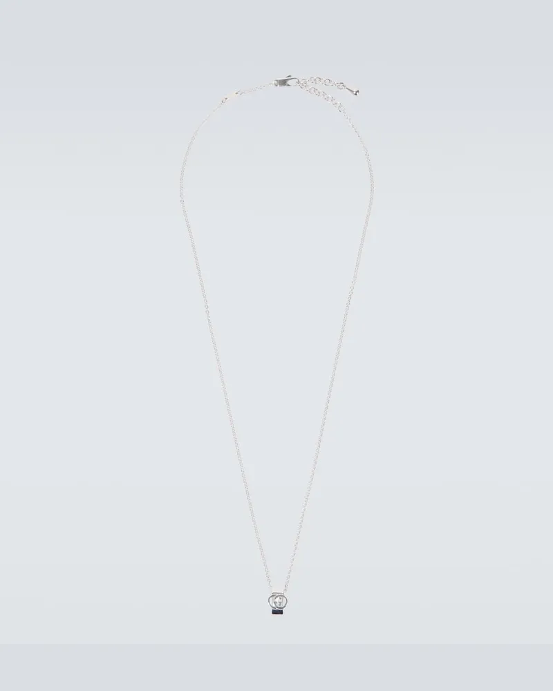 Gucci Collana Interlocking G in argento sterling Argento