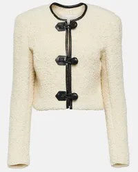 Isabel Marant Giacca Gwendalia in lana con pelle Beige