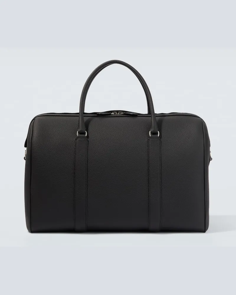 The Row Borsa da viaggio Iowa in pelle Nero