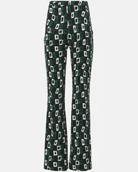 Diane von Furstenberg Pantaloni flared Brooklyn in jersey Nero