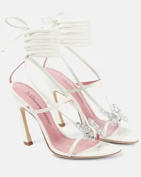 Blumarine Sandali Butterfly 105 in pelle Bianco