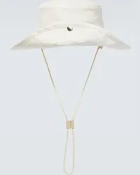 Jil Sander Cappello da pescatore in cotone Bianco