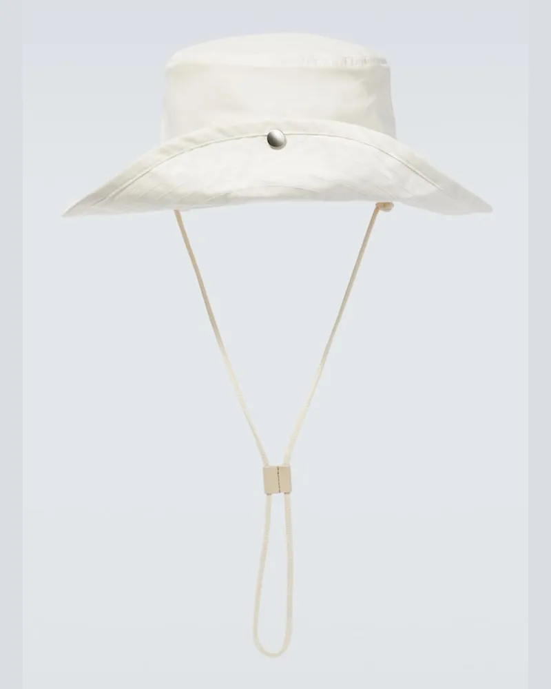 Jil Sander Cappello da pescatore in cotone Bianco