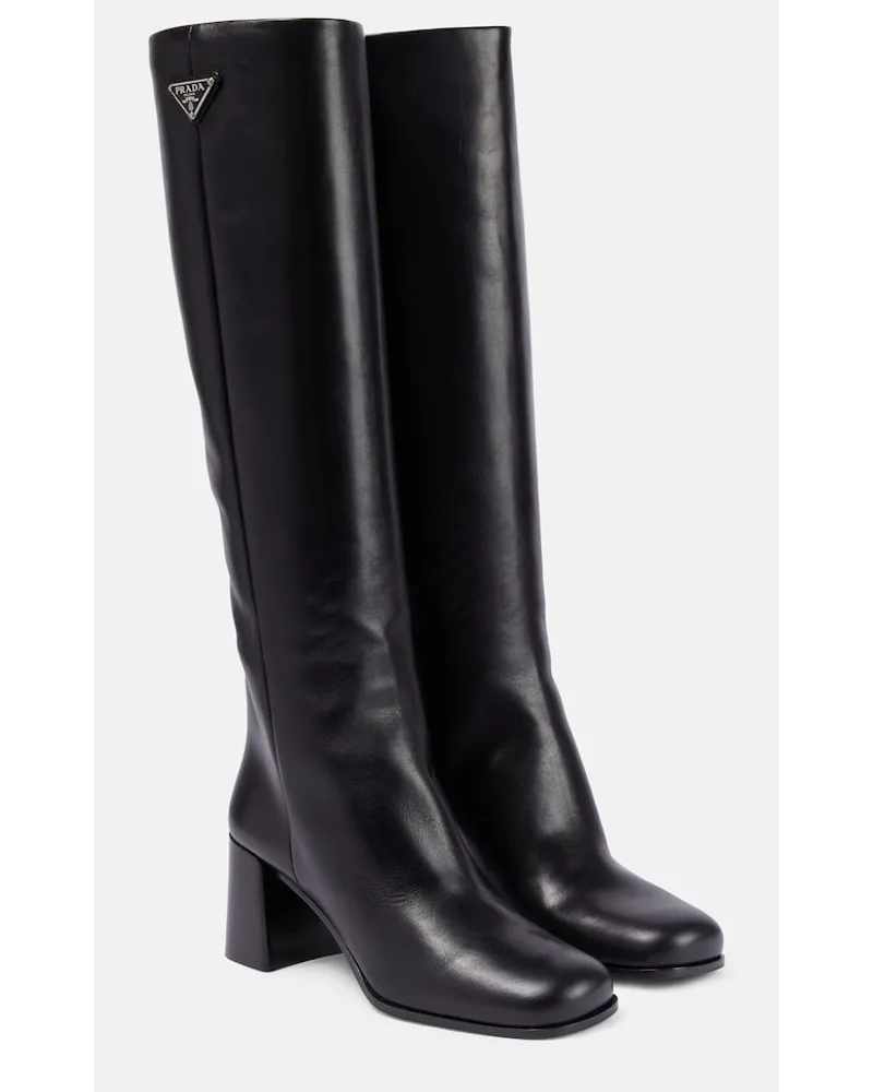 Prada Stivali in pelle Nero