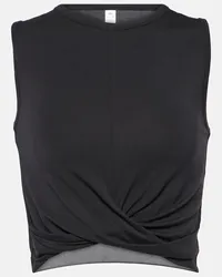 alo Tank top Cover in jersey Nero