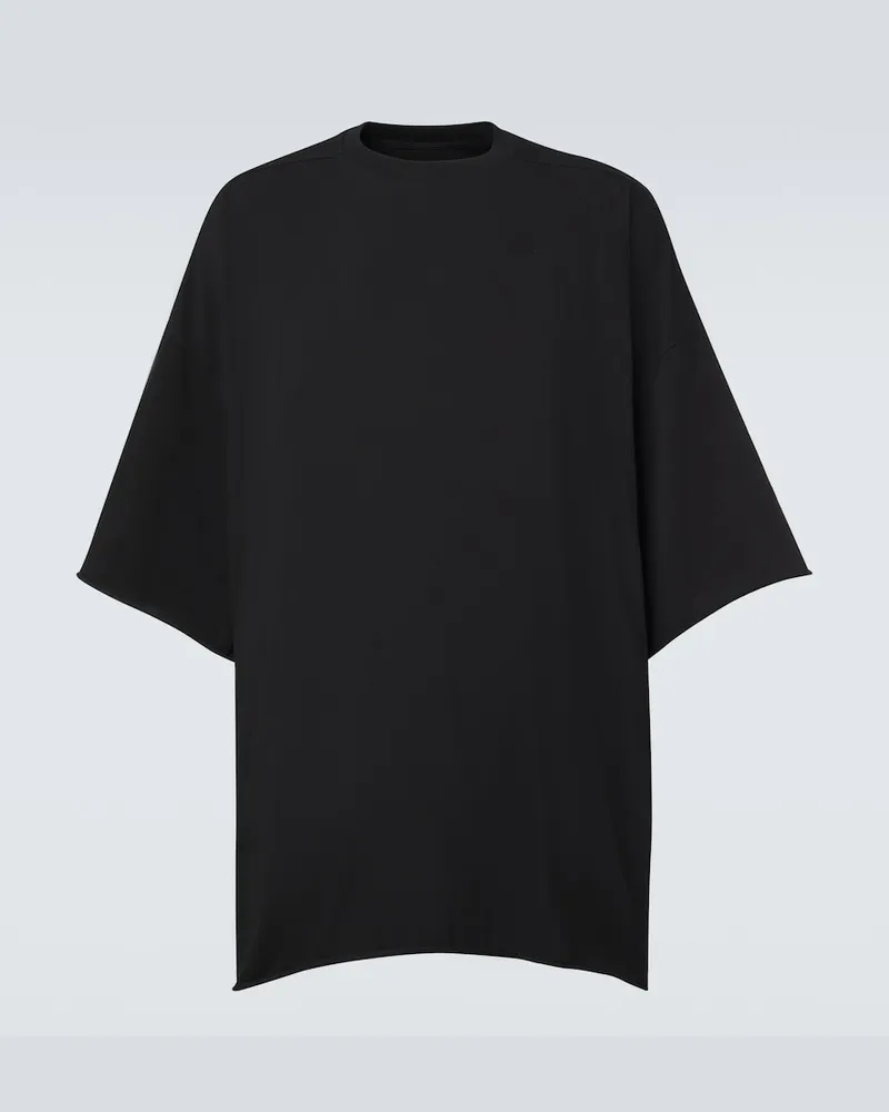 Rick Owens T-shirt Tommy in jersey di cotone oversize Nero