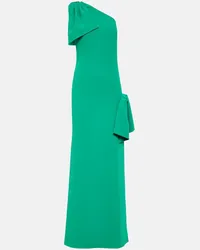 Elie Saab Abito lungo monospalla Verde