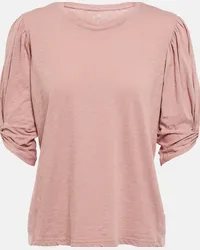 Velvet Top Amelia in jersey di cotone Rosa