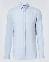 Ralph Lauren Camicia in lino Blu