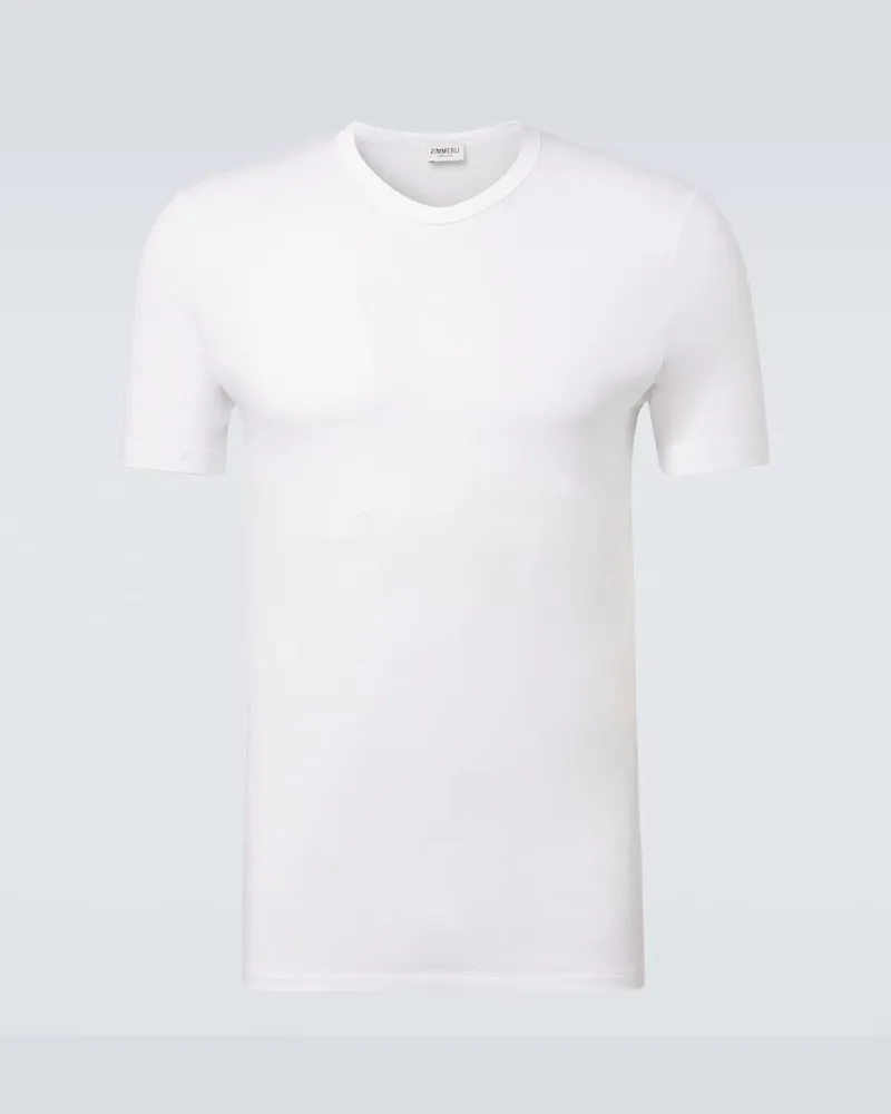 Zimmerli T-shirt in jersey Bianco