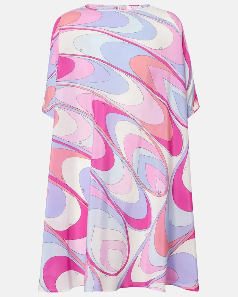 Emilio Pucci Caftano in seta crÃªpe de chine Rosa