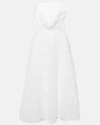 Carolina Herrera New York Abito midi in pizzo Bianco