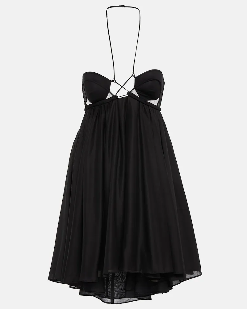 Nensi Dojaka Miniabito con cut-out Nero