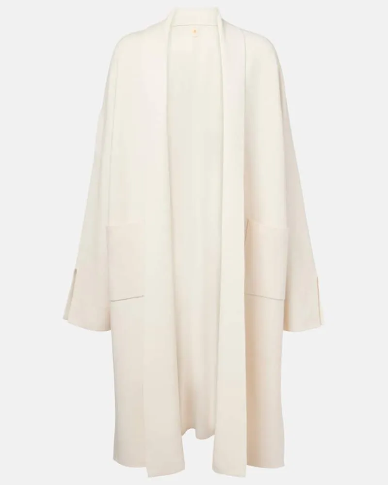 Jardin des Orangers Cardigan in lana e cashmere Bianco