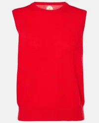 Jardin des Orangers Gilet in lana e cashmere Rosso