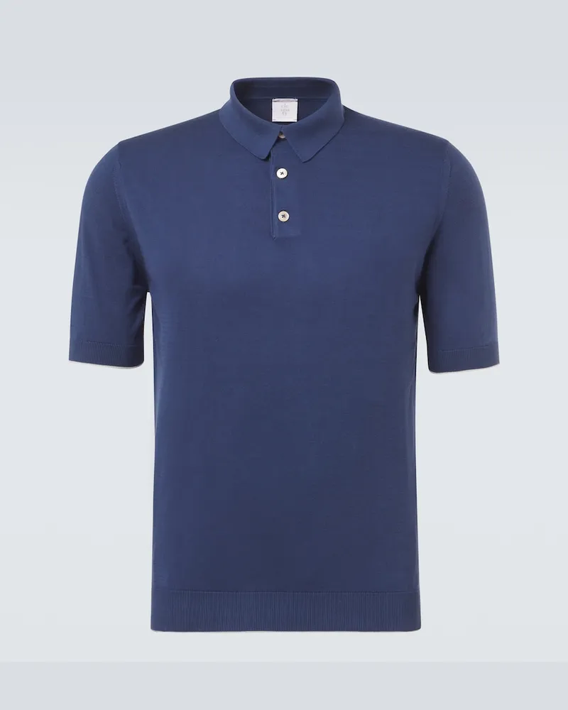 Eleventy Polo in cotone Blu