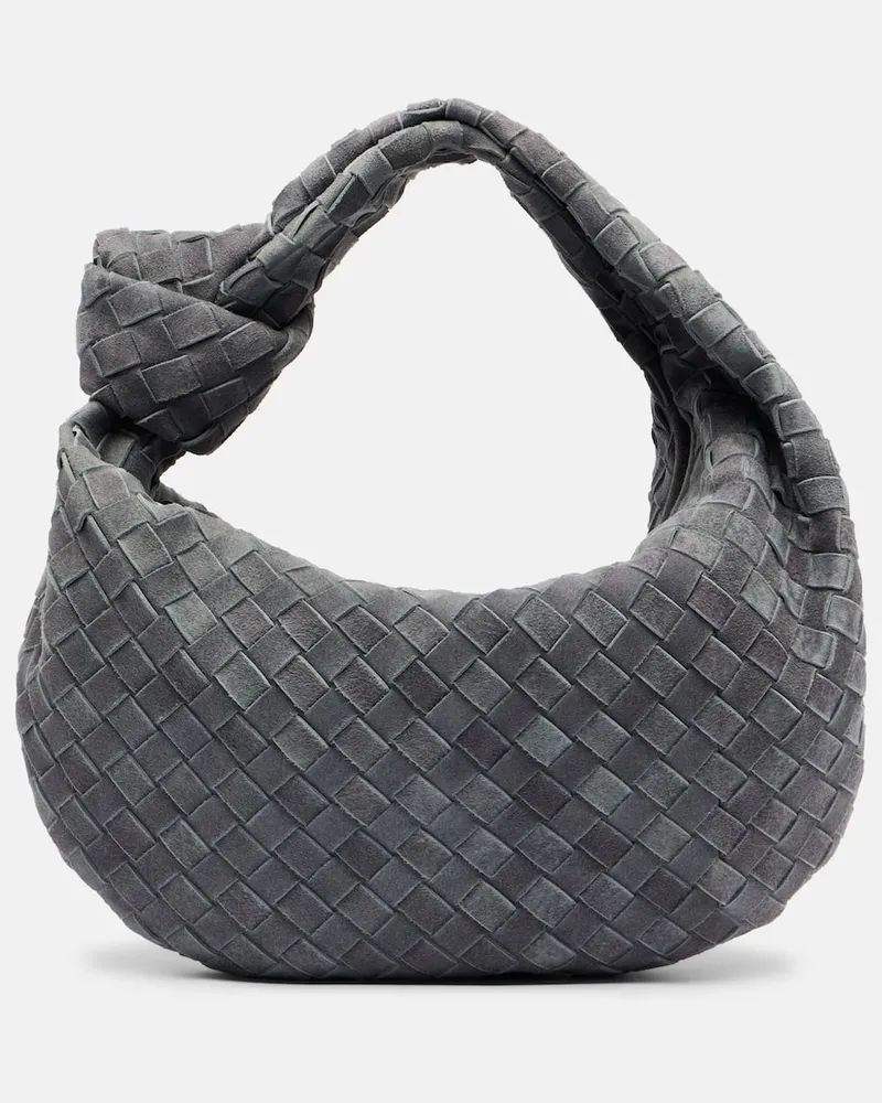 Bottega Veneta Borsa Jodie Small in suede Grigio