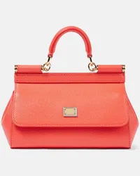 Dolce & Gabbana Borsa Sicily Small in pelle Arancione