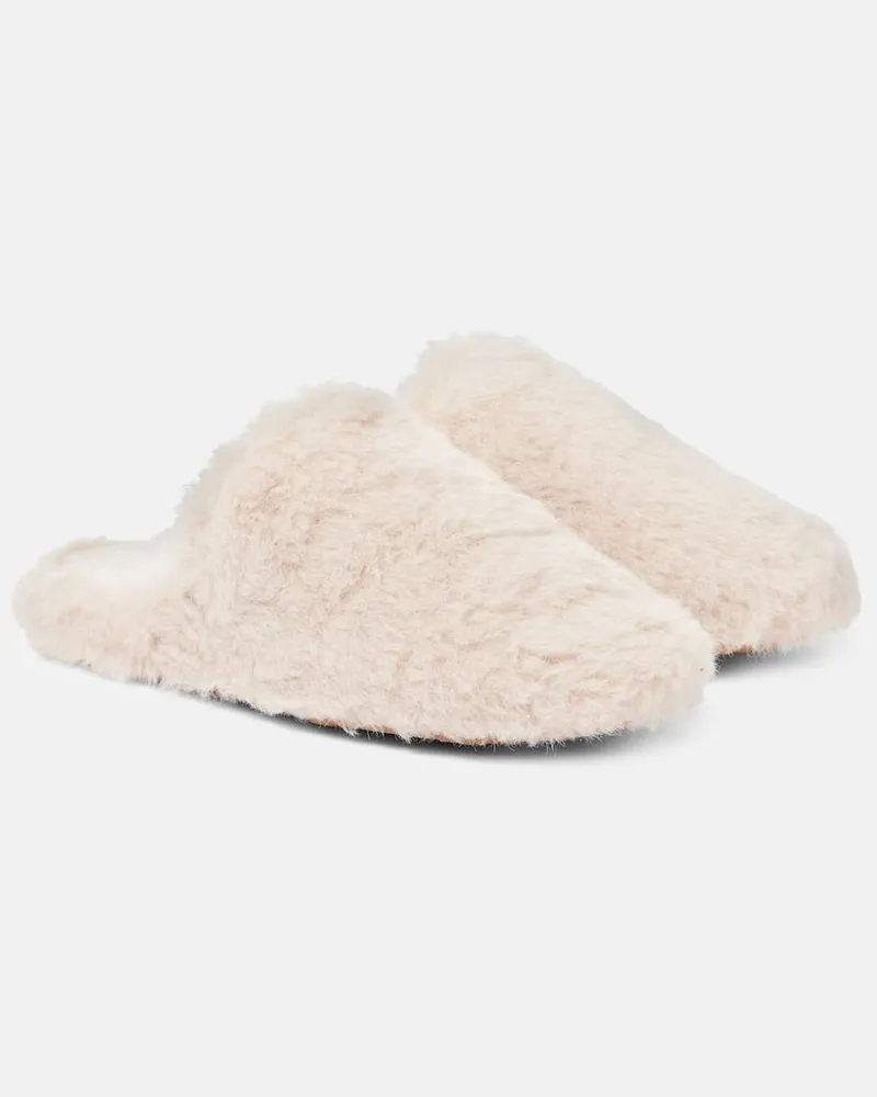 Max Mara Mules in teddy Bianco