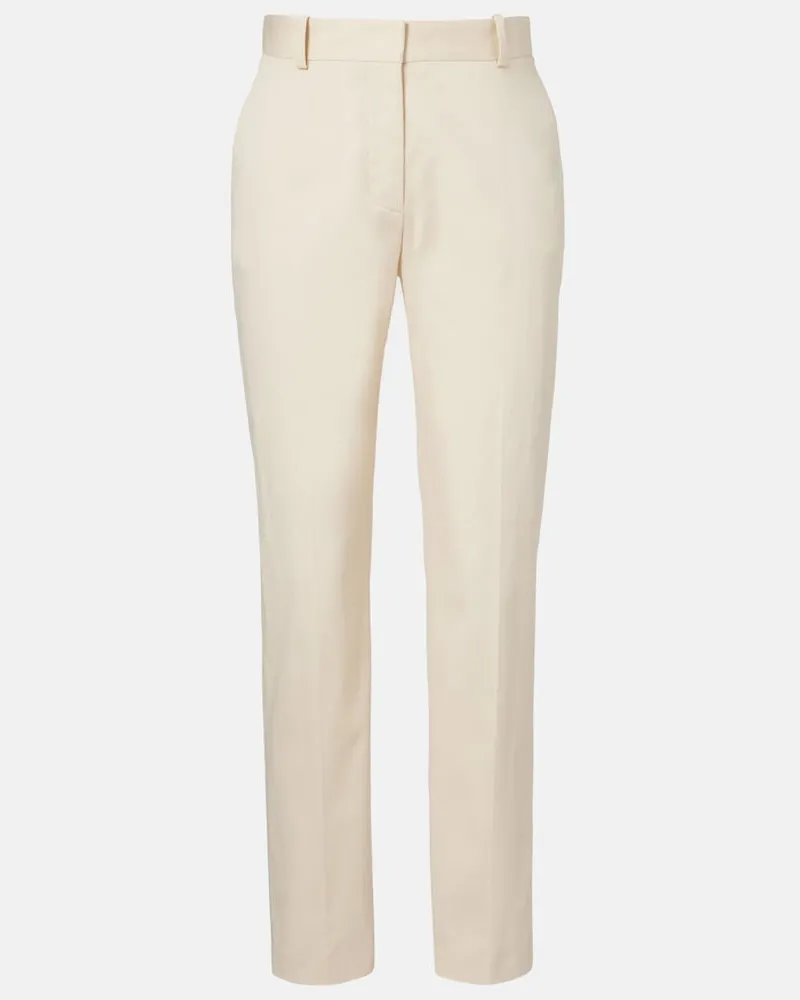 Joseph Pantaloni regular New Coleman in cotone Bianco