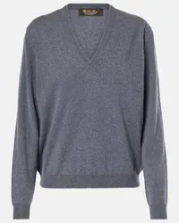 Loro Piana Pullover Arona in cashmere Blu