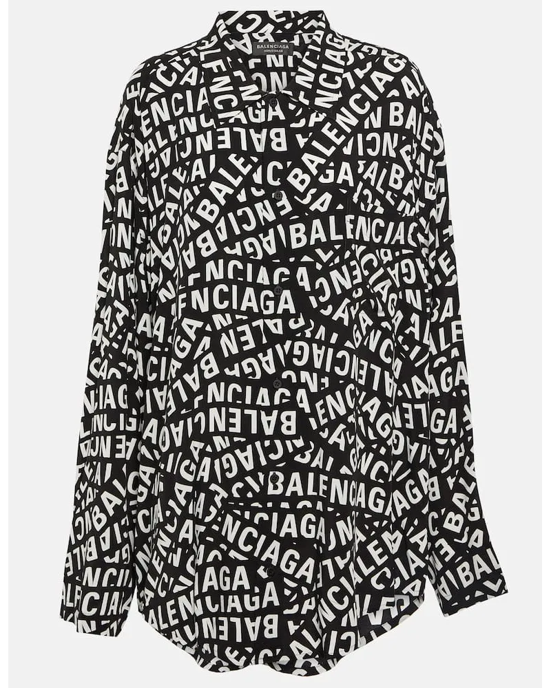 Balenciaga Camicia con logo Nero