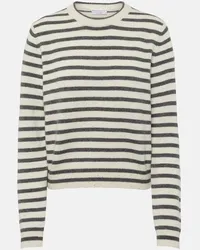 Brunello Cucinelli Pullover in misto lana e cashmere Marrone