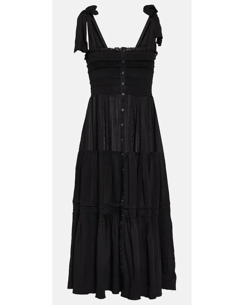 Poupette St Barth Abito midi Triny Nero
