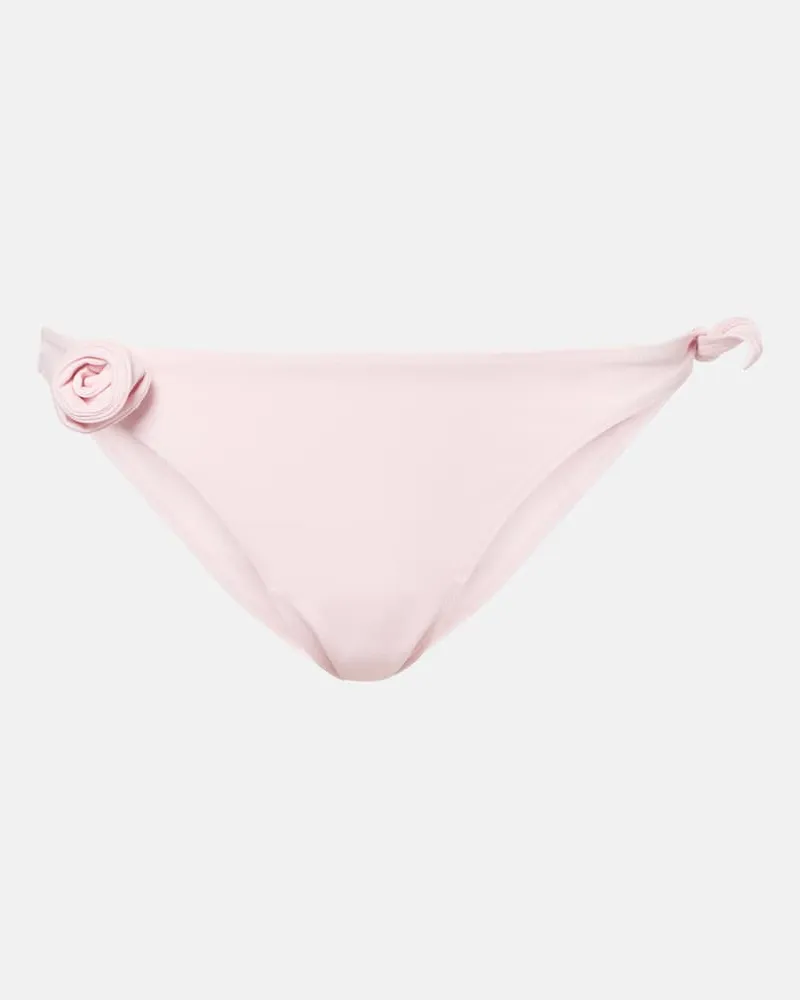 COPERNI Slip bikini con applicazione floreale Rosa