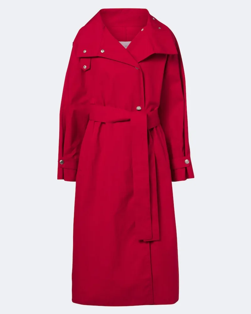 Proenza Schouler White Label – Trench Corey in misto cotone Rosso