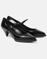 Prada Pumps Mary Jane in pelle spazzolata Nero