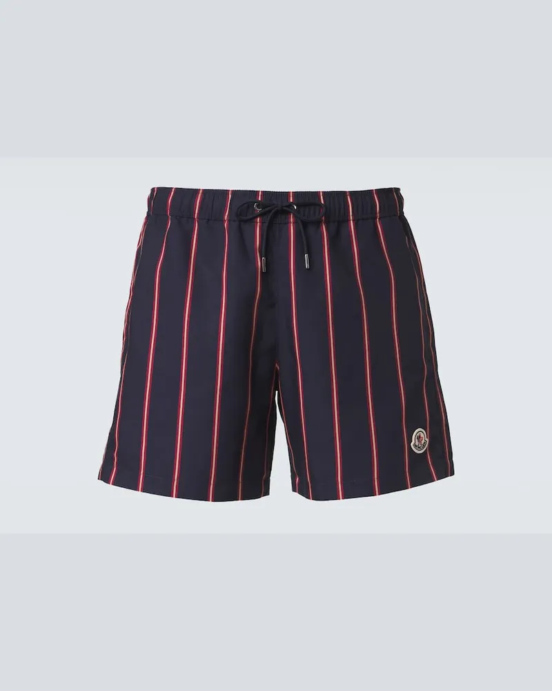 Moncler Costume da bagno a righe Blu
