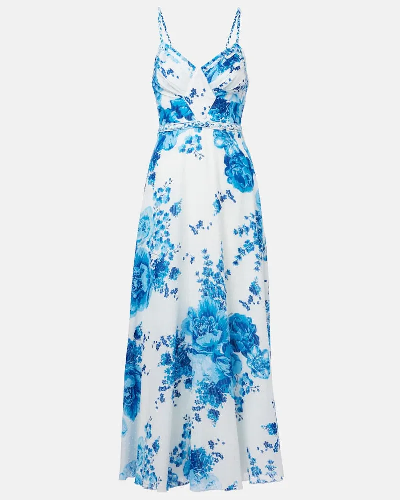 Poupette St Barth Abito lungo Cara in cotone Blu