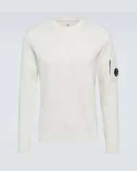 C.P. Company Pullover in misto lana Bianco