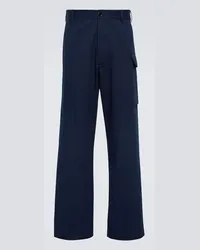 Marni Pantaloni cargo in cotone Blu