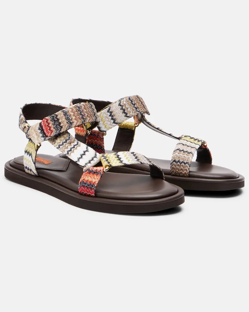 Missoni Sandali Minnie a zig zag Multicolore