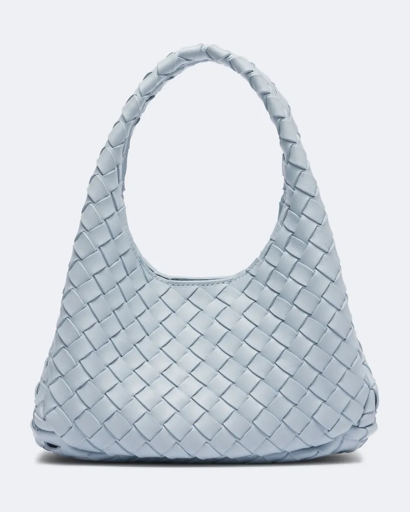 Bottega Veneta Borsa a spalla Campana Mini in pelle Blu