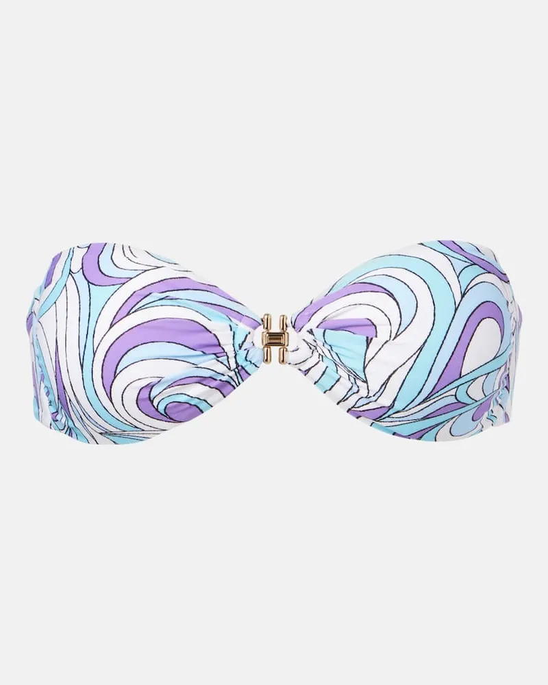 Melissa Odabash Top bikini a fascia Istanbul con stampa Multicolore