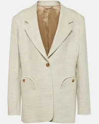 Blazé Milano Blazé Milano Blazer Laluna Daisy in misto lino e seta Grigio