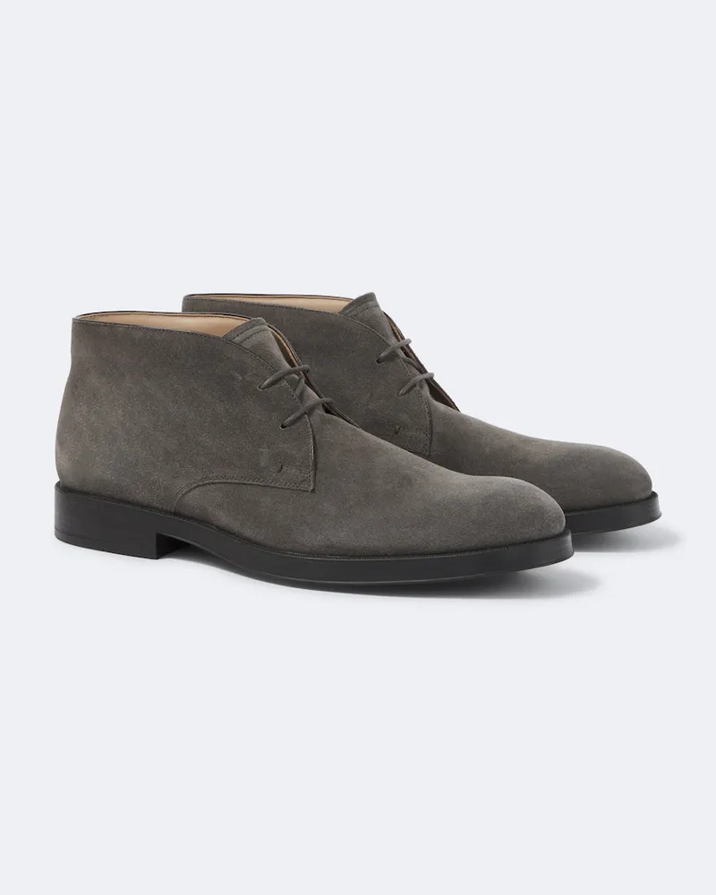 TOD'S Stivaletti desert in suede Marrone