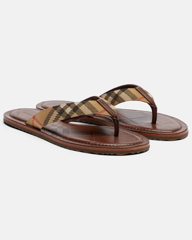 Burberry Sandali infradito Pavilion Buberry Check Marrone