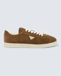 Prada Sneakers Lane in suede Marrone