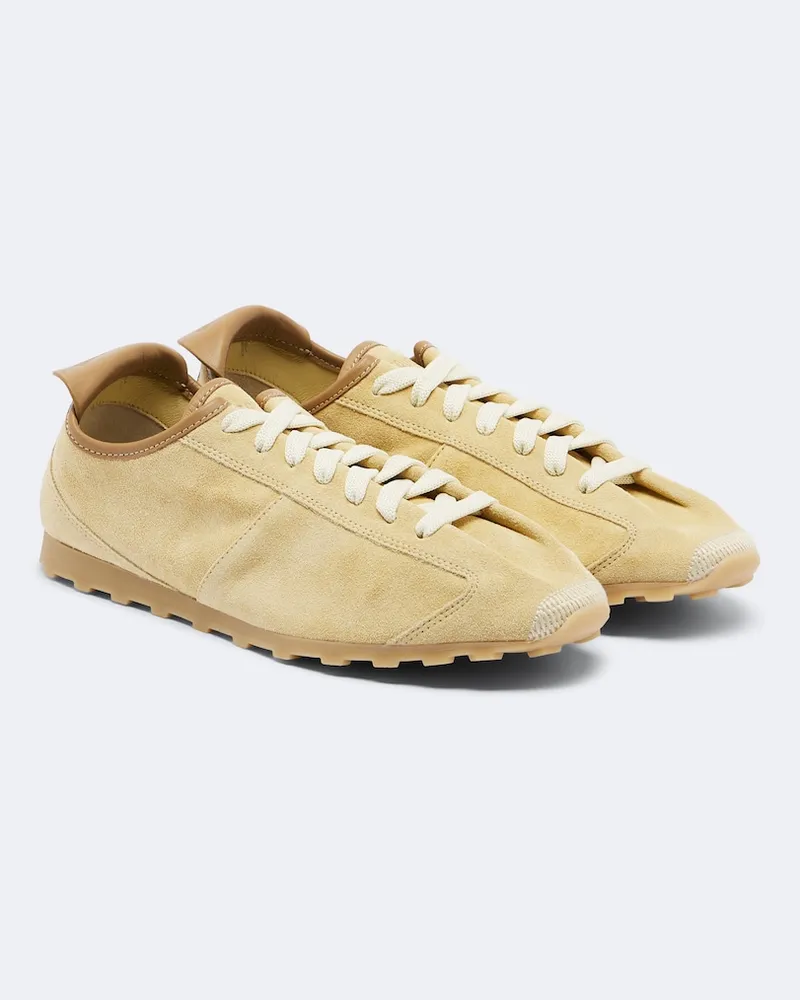 Jacquemus Sneakers Tennis in suede Beige