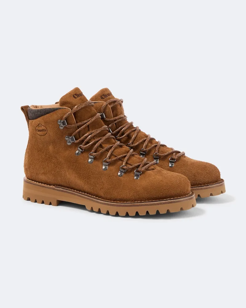 Church's Stivali stringati Poulton in suede Marrone