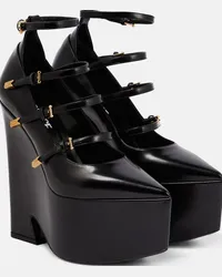 Versace Pumps Tempest in pelle con platform Nero