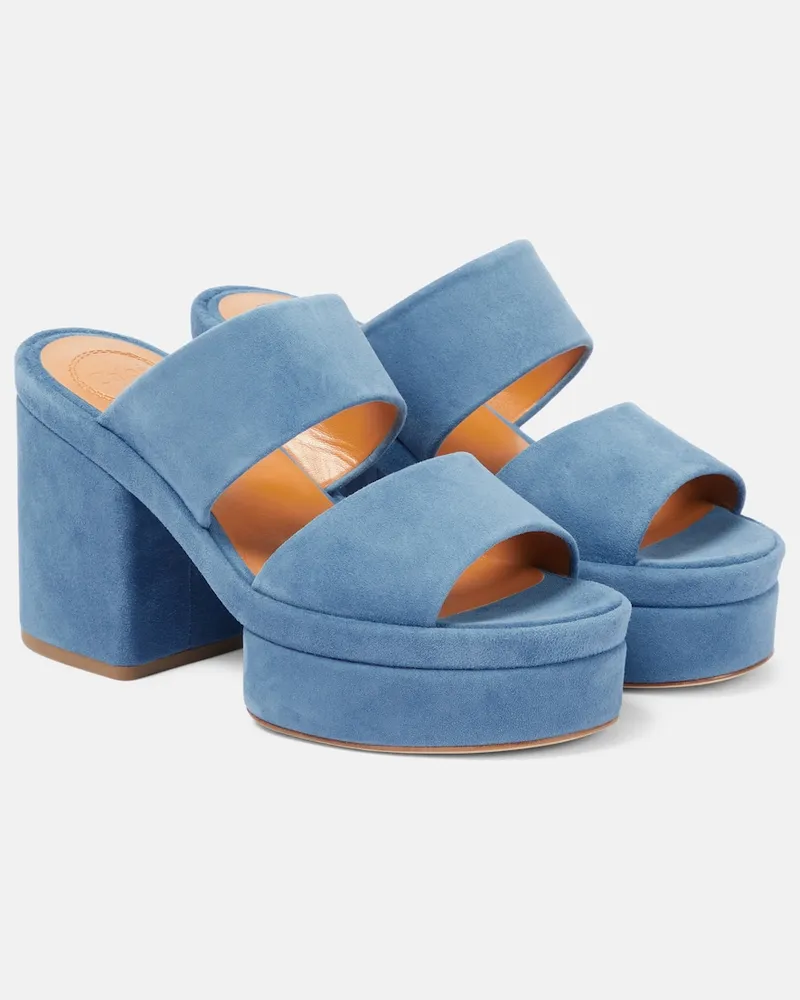 Chloé ChloÃ© Sandali Odina in suede Blu
