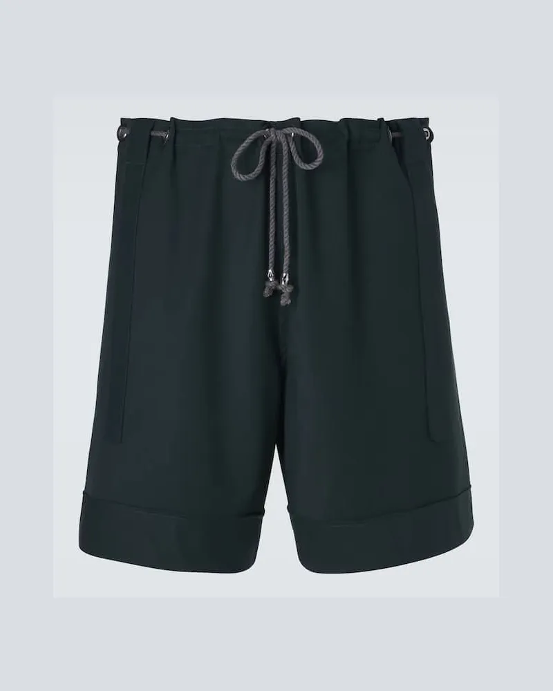 KIKO KOSTADINOV Shorts Kyan in misto cotone Verde